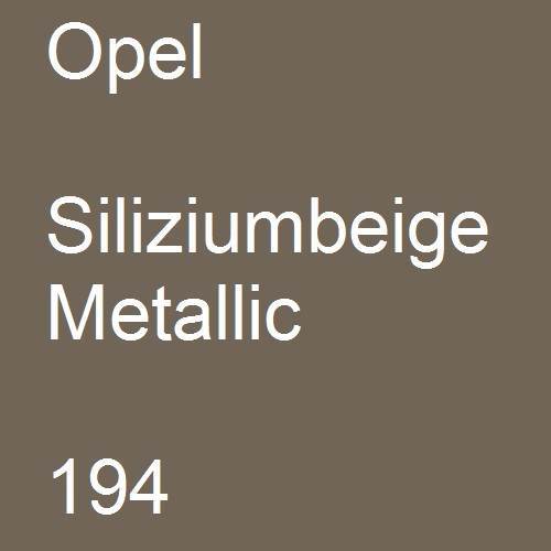 Opel, Siliziumbeige Metallic, 194.